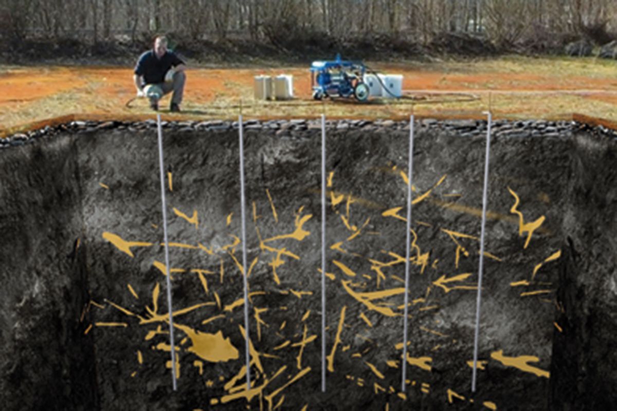 Rammverpresslanzen - Injektion in den Baugrund Rammverpresslanzen - Injektion in den Baugrund